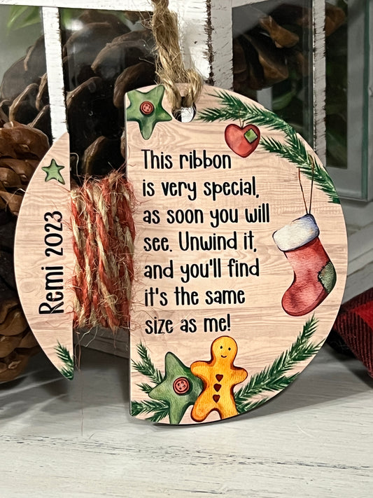 Personalized Height Measurement Ornament