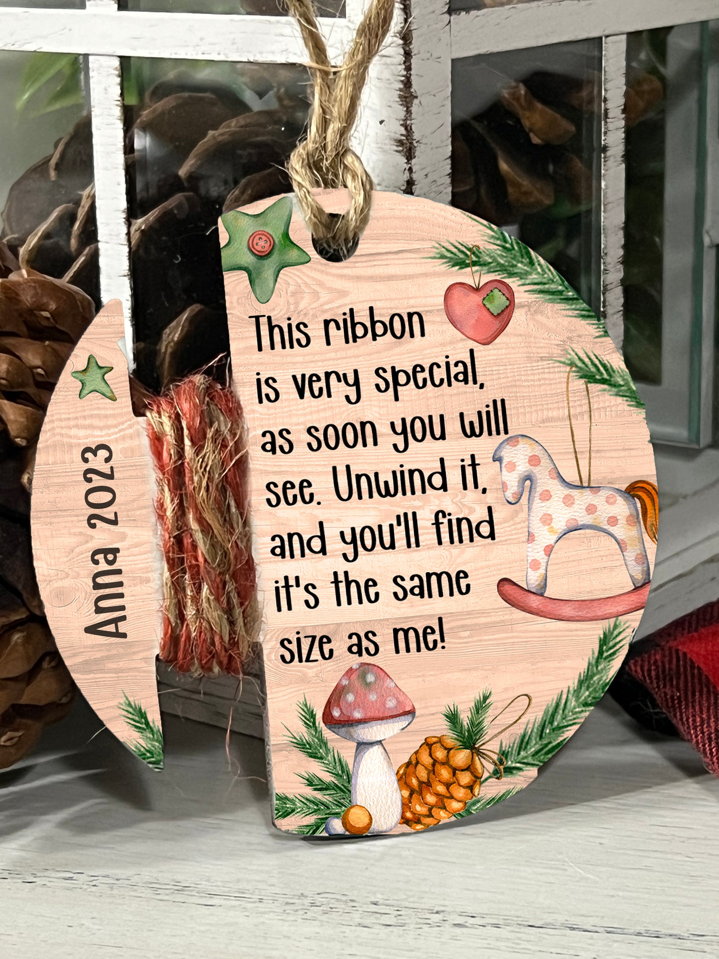 Personalized Height Measurement Ornament